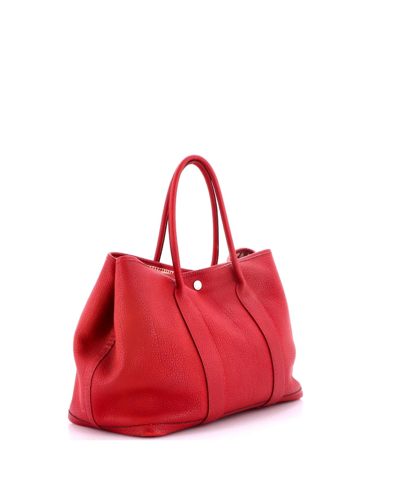 Pre-Owned HERMES 36 Garden Party Tote Leather with Printed Interior