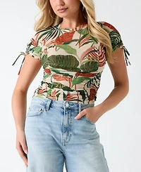 Guess Women's Short-Sleeve Amaya Shirred Top