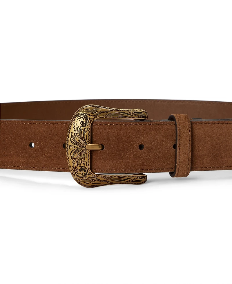 Lauren Ralph Suede Western Belt