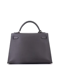 Pre-Owned Hermes Kelly Handbag Epsom with Palladium Hardware