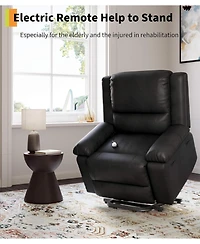 gaomon Power Lift Recliner Chair with Heat & Massage, Adjustable Back Legs, Electric