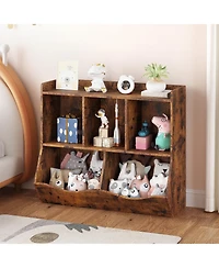 gaomon Wooden Kids Bookshelf and Toy Storage