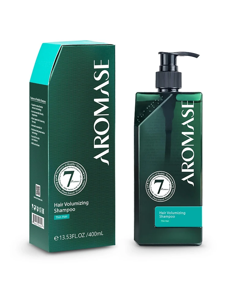 Aromase Hair Volumizing Shampoo - Clarifying Shampoo - Boost Hair Volume, Balance Scalp Oil, Soothe Itchiness - No Parabens, Sls, or Silicone