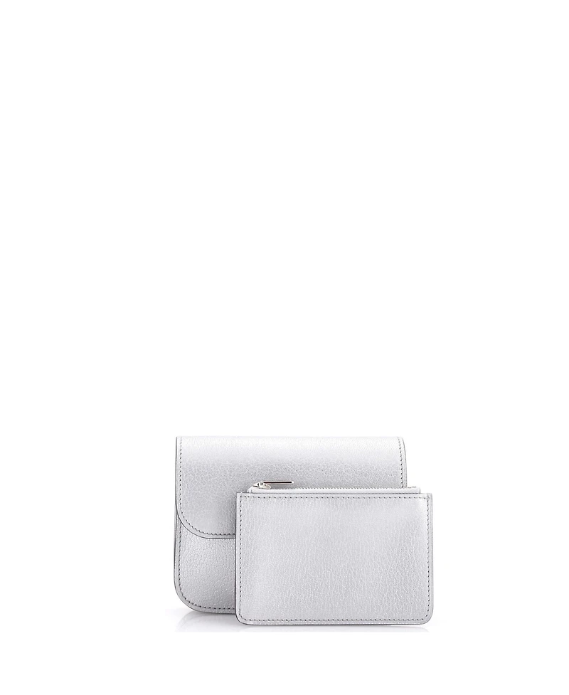 Pre-Owned Hermes Constance Slim Wallet Chevre Chamkilight