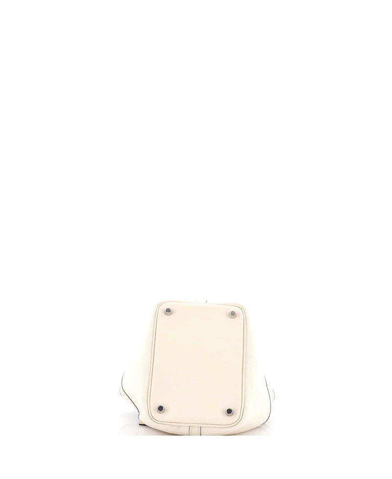 Pre-Owned HERMES Pm Cargo Picotin Lock Bag Canvas and Swift