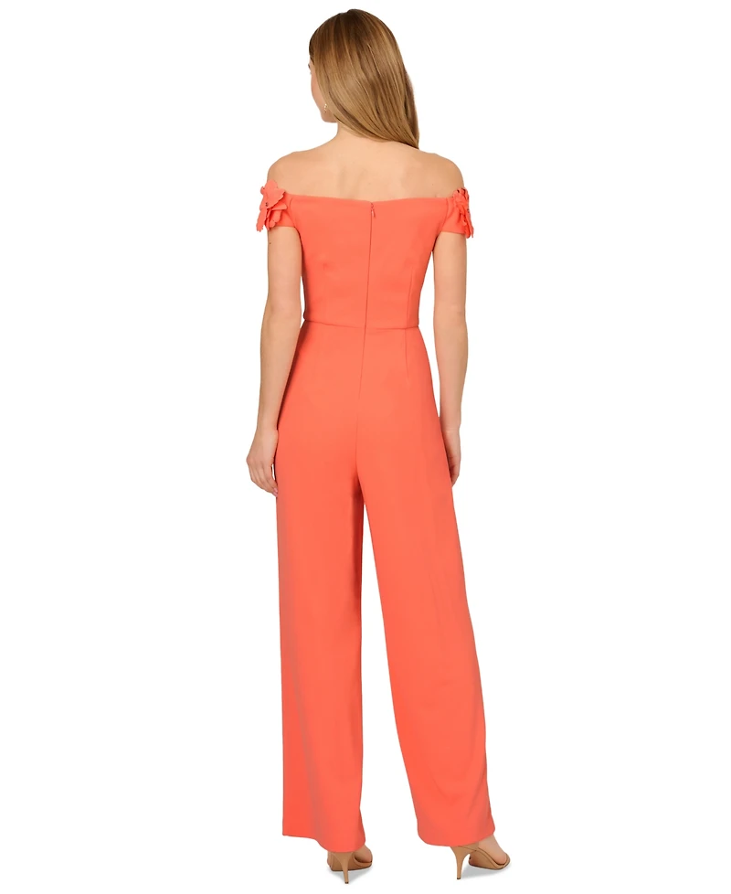 Adrianna Papell Women's Off Shoulder Jumpsuit