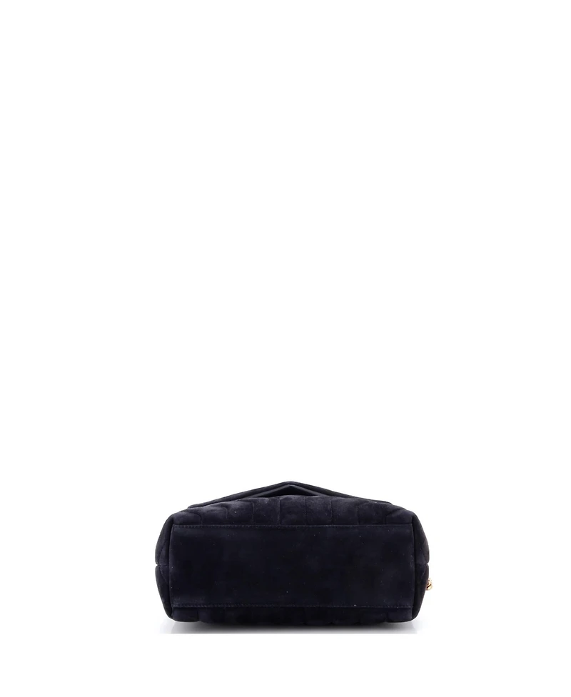 Pre-Owned Saint Laurent Small Loulou Shoulder Bag Matelasse Chevron Suede