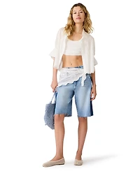 Steve Madden Women's Low Rise Bermuda Shorts