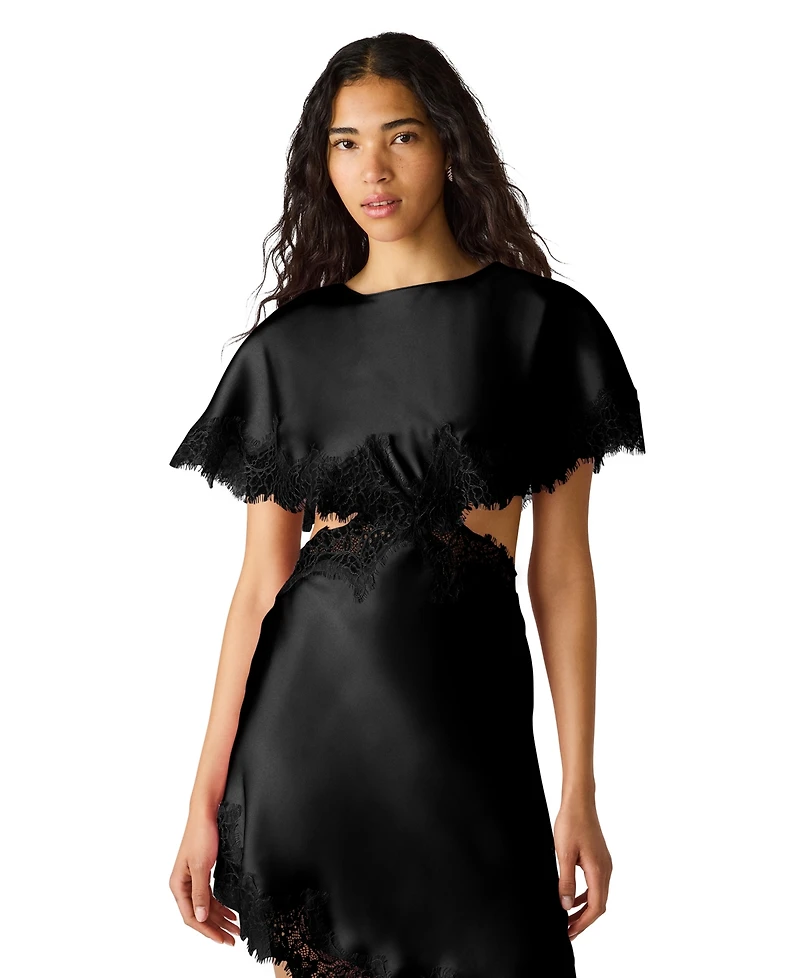 Steve Madden Women's Mayci Boat Neck Midi Dress