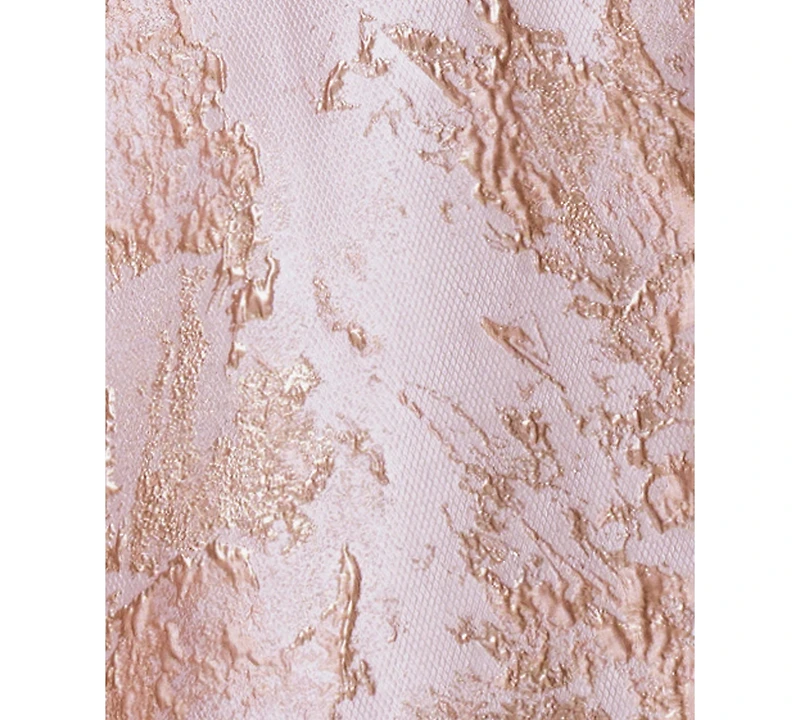Xscape Plus Off-The-Shoulder Metallic Jacquard Ball Gown