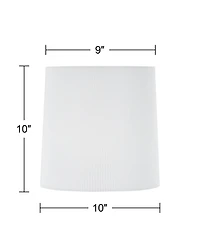 Springcrest Ribbed Linen Drum Shade