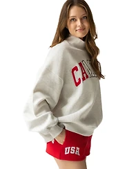 The Happy Camp3r Women's Graphic Crewneck Sweatshirt