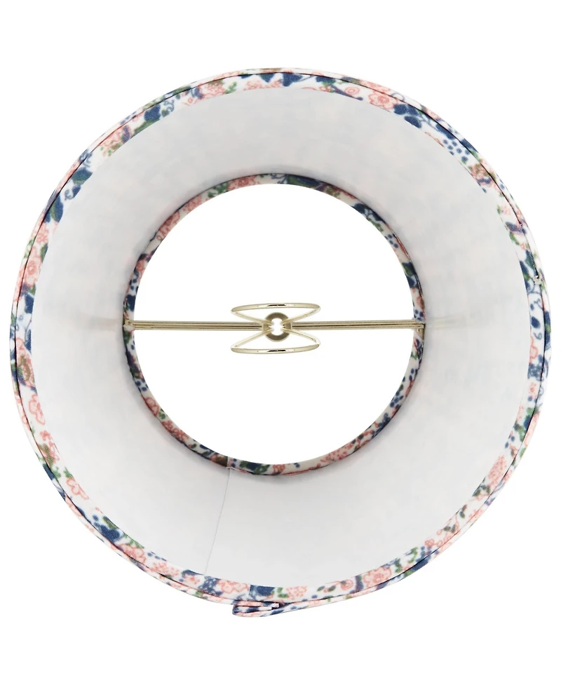 Springcrest Lamp Shade Replacement Pink Blue Floral Shirred Pleated Clip On Candelabra
