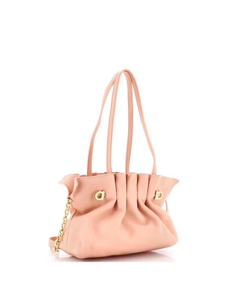 Pre-Owned Salvatore Ferragamo Small Soft Bag Leather