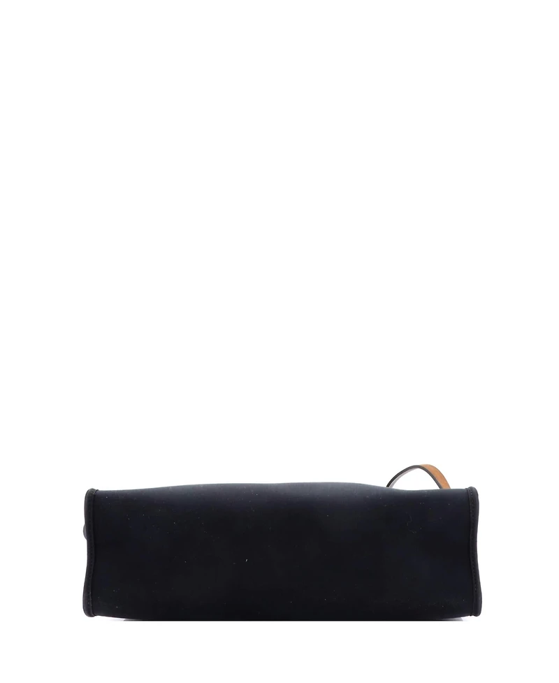 Pre-Owned HERMES Herbag Zip Leather and Toile