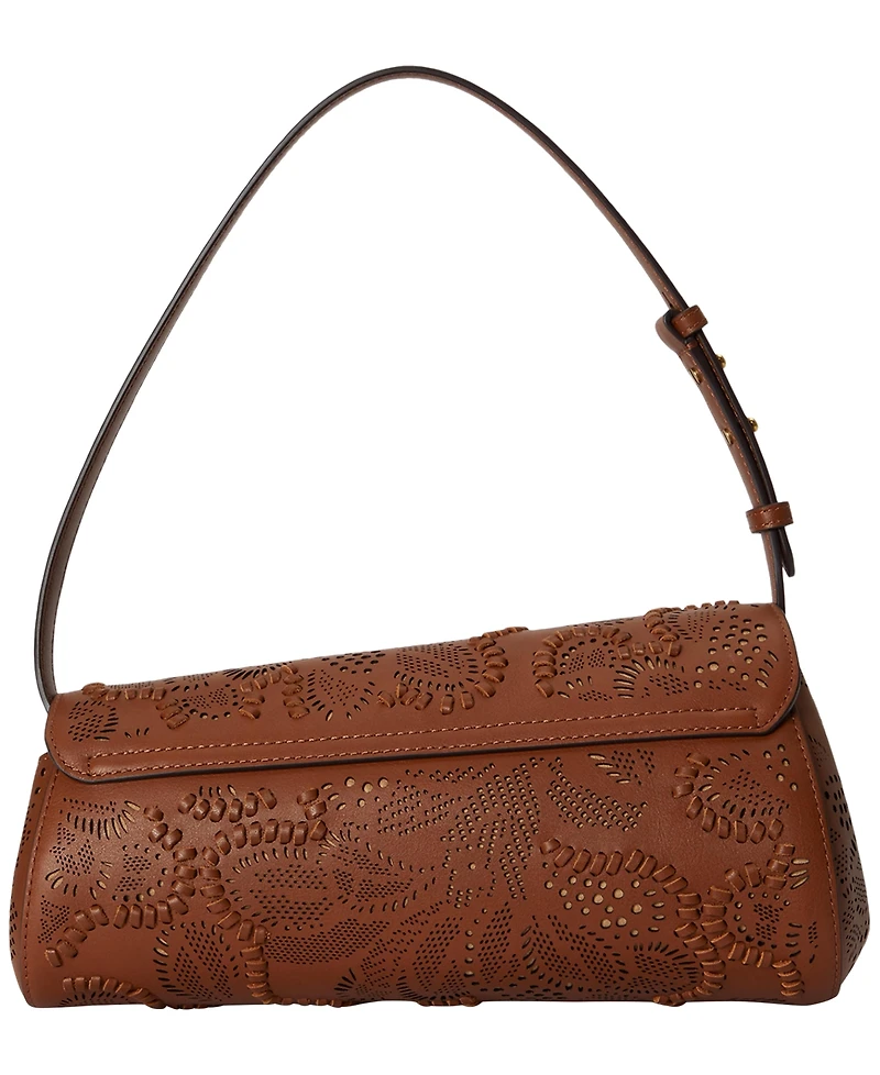 Lauren Ralph Lauren Tooled Tasha East-West Small Shoulder Handbag