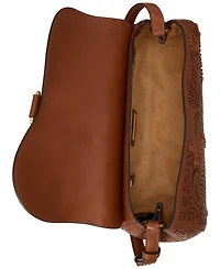 Lauren Ralph Lauren Tooled Tasha East-West Small Shoulder Handbag