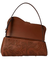 Lauren Ralph Lauren Tooled Tasha East-West Small Shoulder Handbag