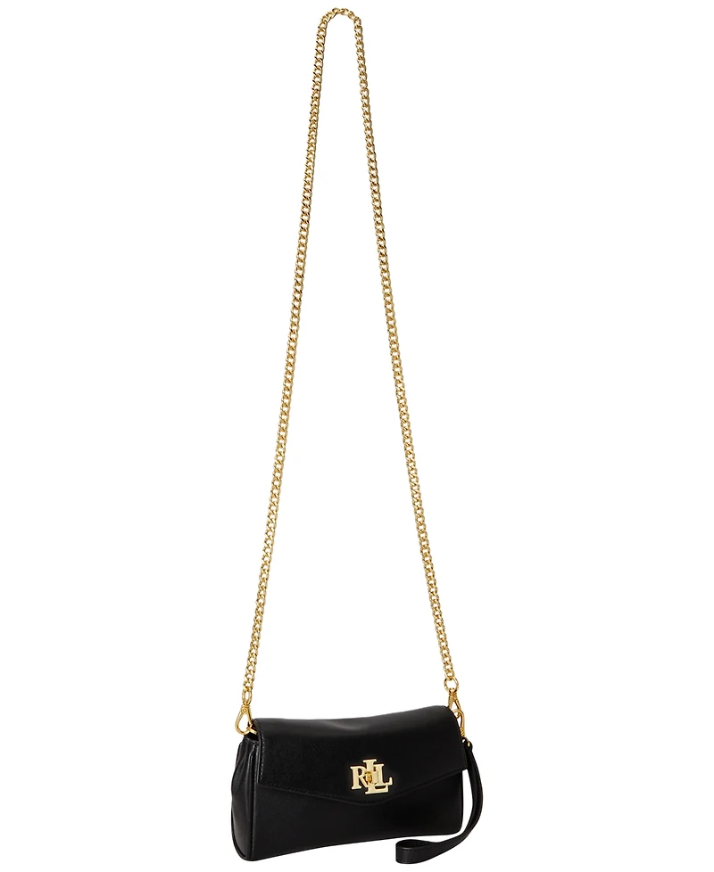 Lauren Ralph Leather Tanner Crossbody Handbag