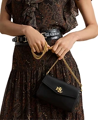 Lauren Ralph Leather Tanner Crossbody Handbag