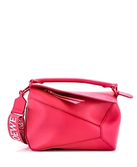 Pre-Owned Loewe Small Monochrome Puzzle Edge Bag Leather