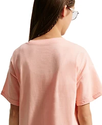 Nike Big Girls Sportswear Essential Cotton Swoosh Logo T-Shirt