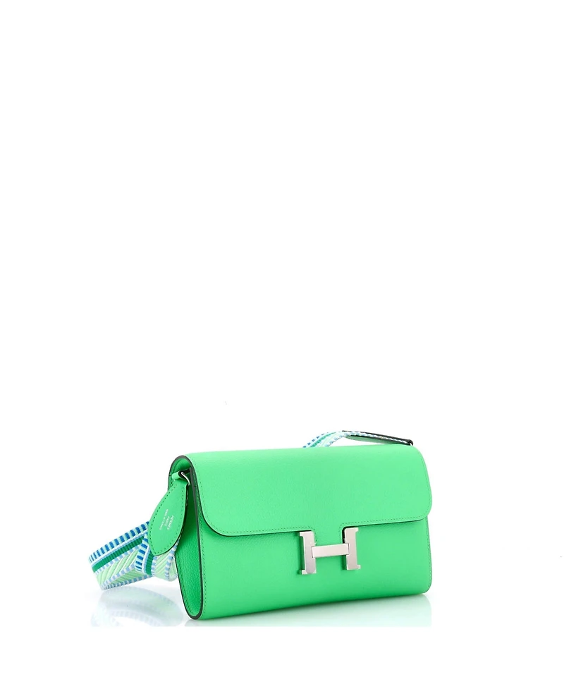 Pre-Owned HERMES Cavale Constance To Go Wallet Evercolor