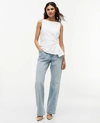 Tommy Hilfiger Women's Interlock Knot Sleeveless Cotton Top