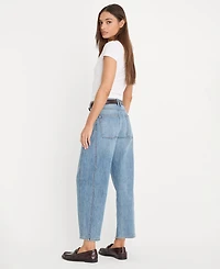 Good American Women's High Rise Barrel Jeans