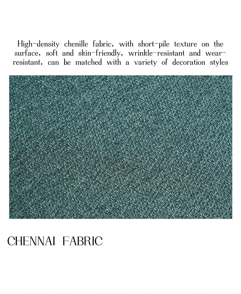 Boyel Living Modern Dining Room Chairs Set of 2 Mid Century Upholstered Boucle Kitchen Metal Legs