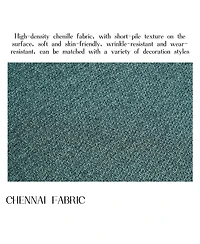 Boyel Living Modern Dining Room Chairs Set of 2 Mid Century Upholstered Boucle Kitchen Metal Legs