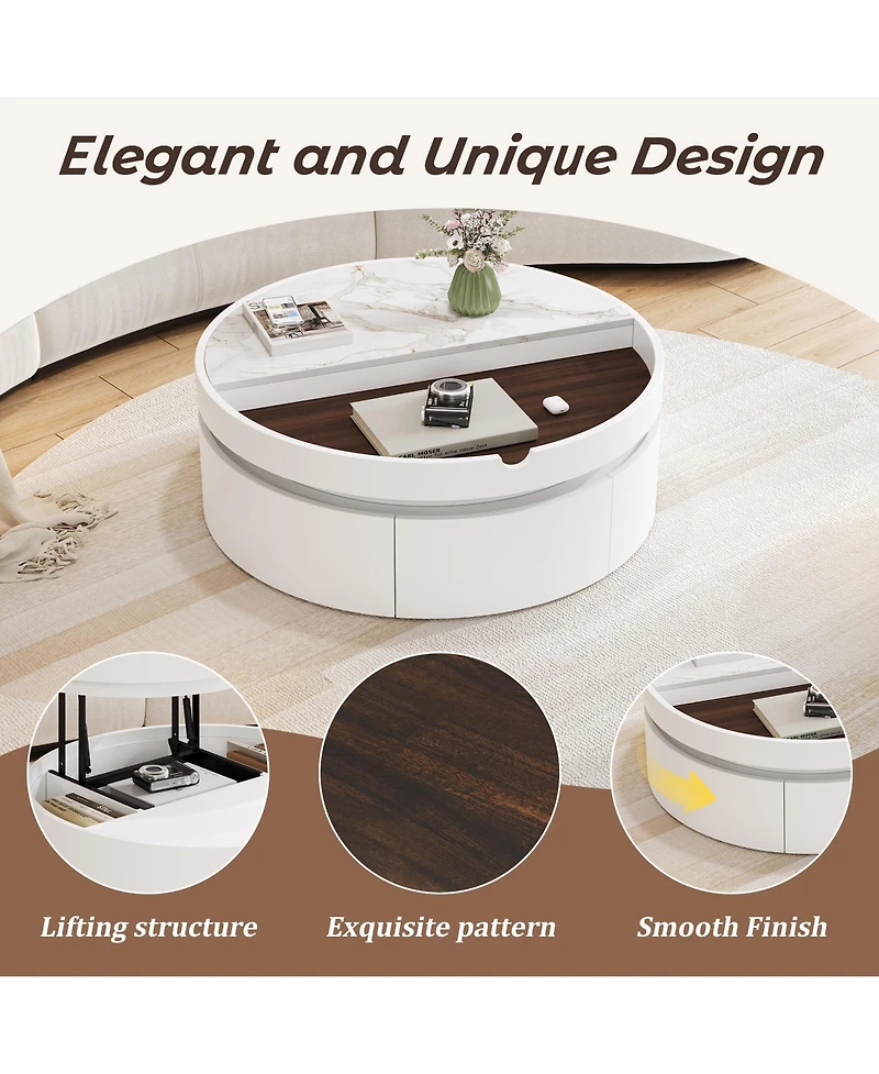 Rainsken Lift-Top Coffee Table