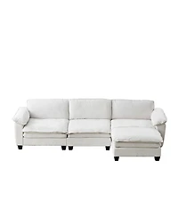 Rainsken L-Shaped Sectional Sofa with Ottoman