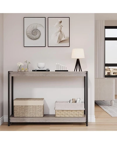 gaomon 40" Storage Farmhouse Console Table
