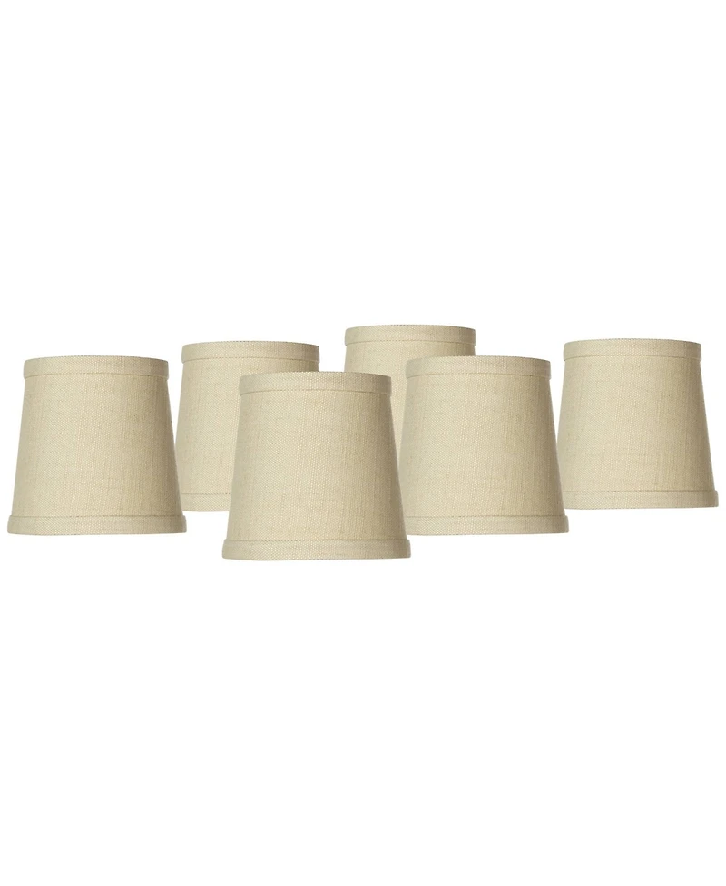 Springcrest Set of 6 Hardback Drum Lamp Shades 4" x 5" x 5" High