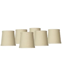 Springcrest Set of 6 Hardback Drum Lamp Shades 4" x 5" x 5" High