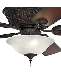 Casa Vieja 52" Contessa Industrial Rustic Indoor Ceiling Fan Led Light