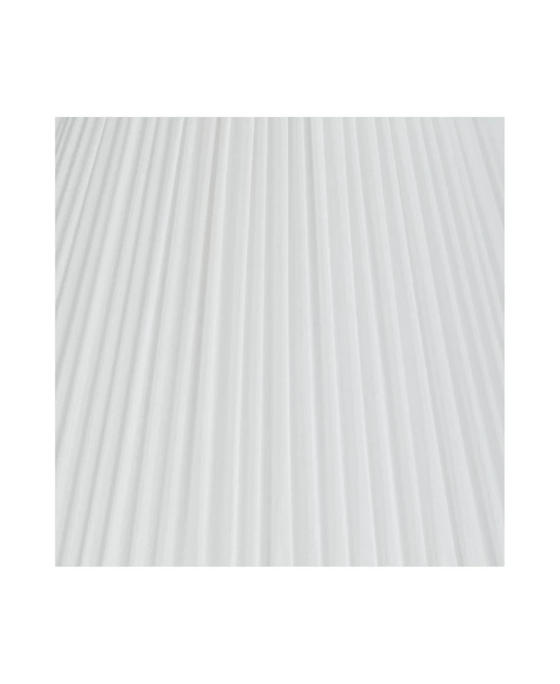 Springcrest Set of 2 Pleated Empire Lamp Shades Medium 7" Top x 16" Bottom x 11.25" High Spider with Harp and Finial Fitting