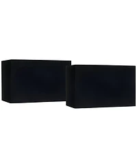 Springcrest Set of 2 Rectangular Lamp Shades Medium 16" Wide x 8" Deep x 10" High Spider Replacement Harp and Finial Fitting