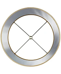 Springcrest Set of 2 Drum Lamp Shades Satin Medium 14" Top x 16" Bottom x 11" High Spider Replacement Harp and Finial Fitting