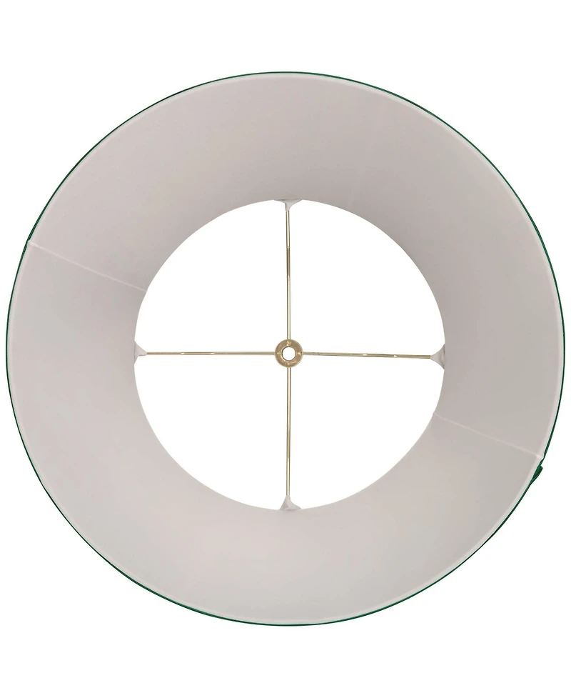 Springcrest 11" Top x 17" Bottom x 11" High x 11" Slant Lamp Shade Replacement Large Drum Empire Spider Harp Finial