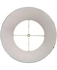 Springcrest 11" Top x 17" Bottom x 11" High x 11" Slant Lamp Shade Replacement Large Drum Empire Spider Harp Finial
