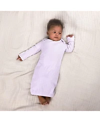 Gerber Baby Girls' 3-Pack Lap Shoulder Gowns,Dot/Orchid Hus, 0-3 Months