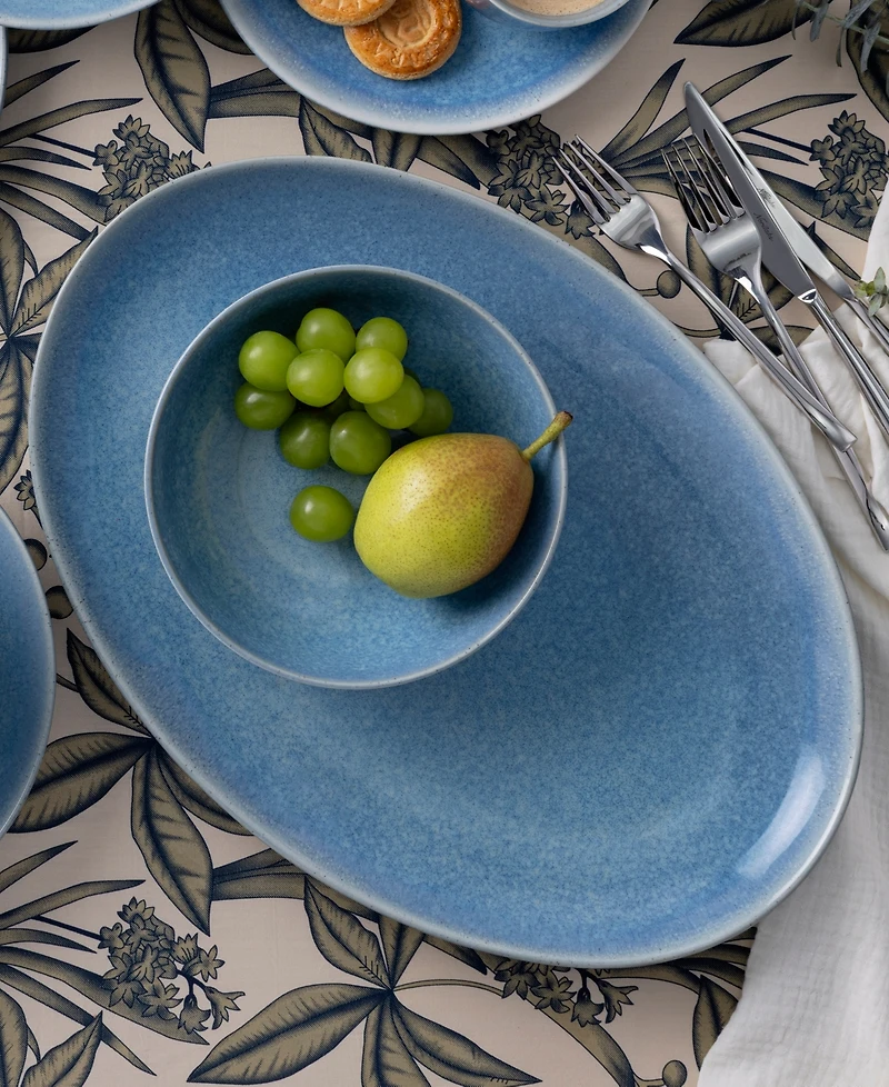 Noritake Colorwave Kiln Azure Oval Platter