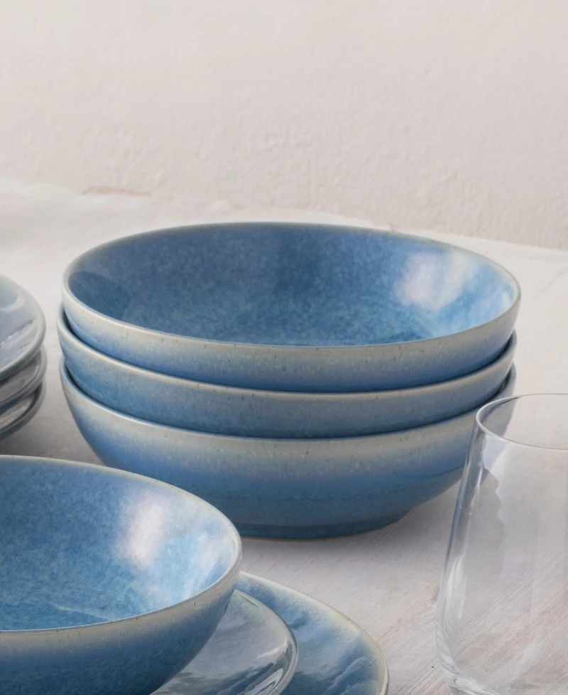 Noritake Colorwave Kiln Azure Cereal Bowls, Set of 4