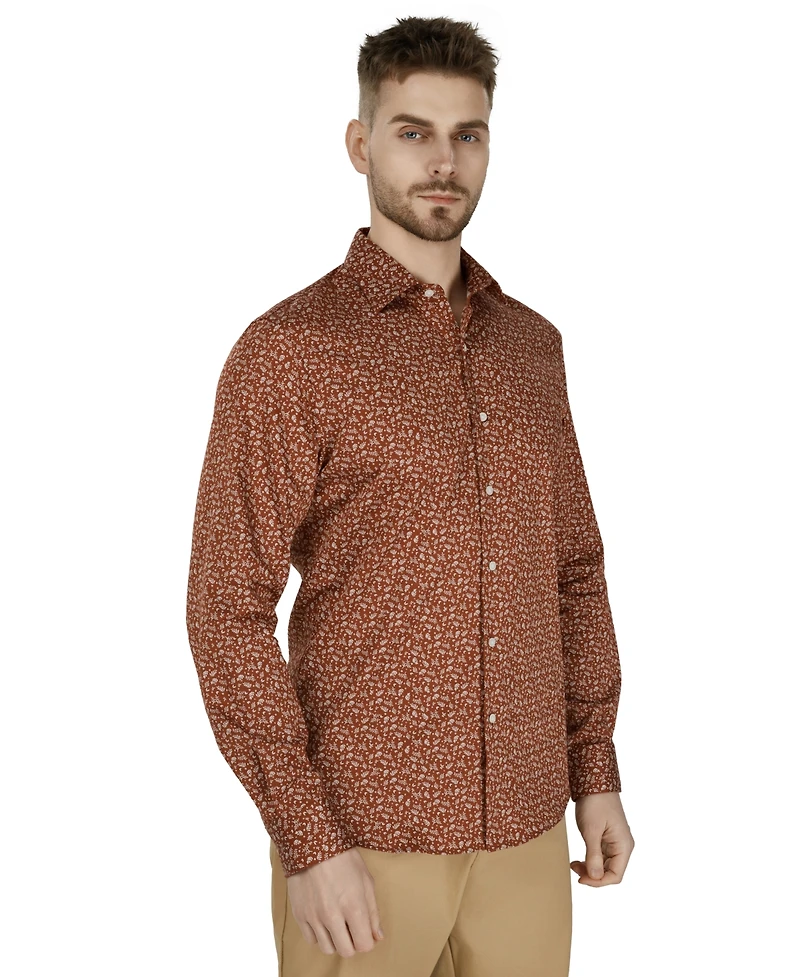 Bar Iii Men's Slim-Fit Daniel Floral Dress Shirt, Macy's Exclusive