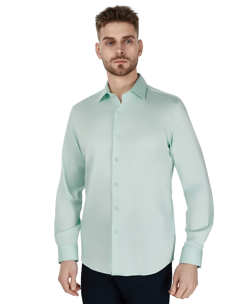 Bar Iii Men's Diamond Dobby Slim Fit Dress Shirt, Macy's Exclusive