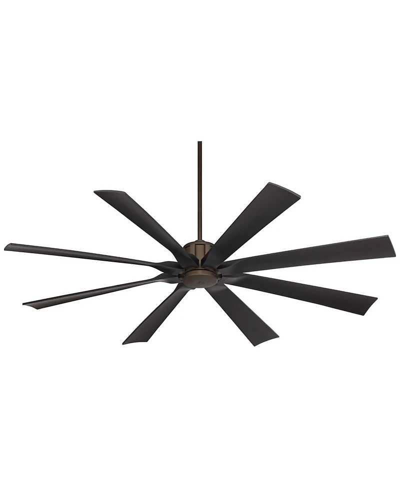 Possini Euro Design 70" Defender Modern Industrial Indoor Outdoor Ceiling Fan Remote
