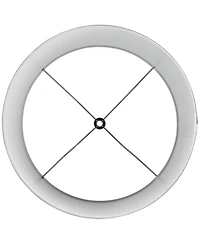 Springcrest Set of 2 Drum Lamp Shades Medium 13" Top x 14" Bottom x 10" High Spider with Replacement Harp and Finial Fitting