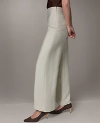 Donna Karan New York Women's Mid-Rise Wide-Leg Pants
